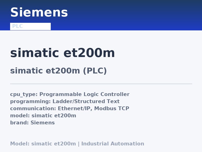 Siemens simatic et200m