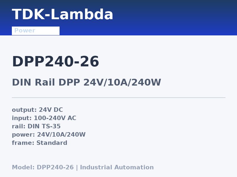 TDK-Lambda DPP240-26