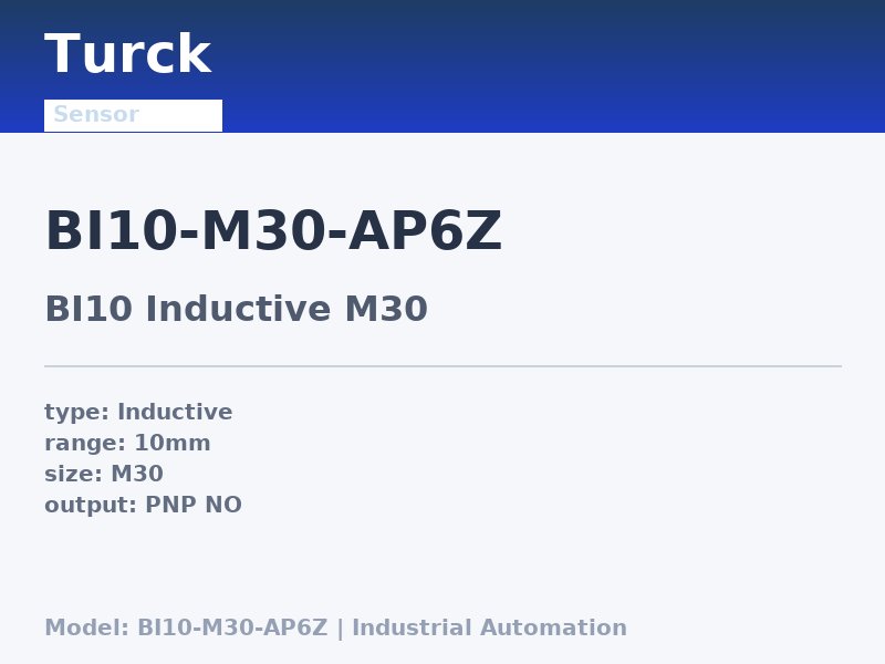 Turck BI10-M30-AP6Z