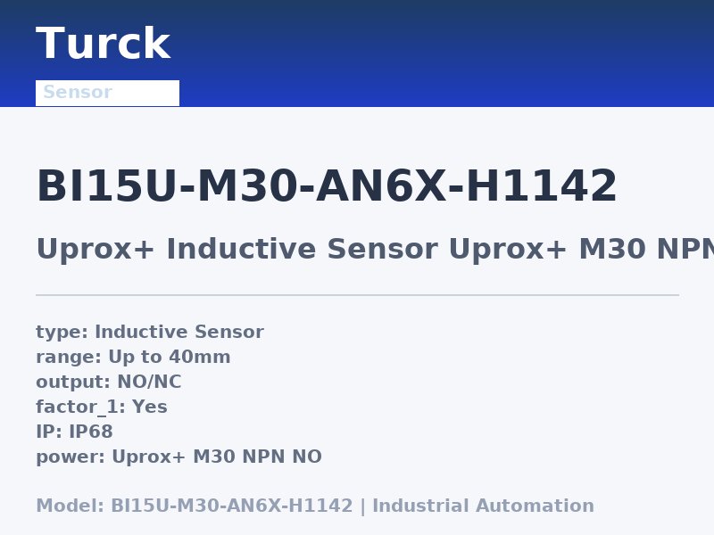 Turck BI15U-M30-AN6X-H1142