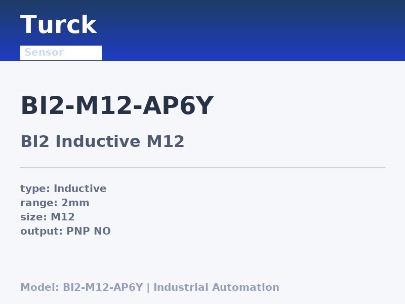 Turck BI2-M12-AP6Y