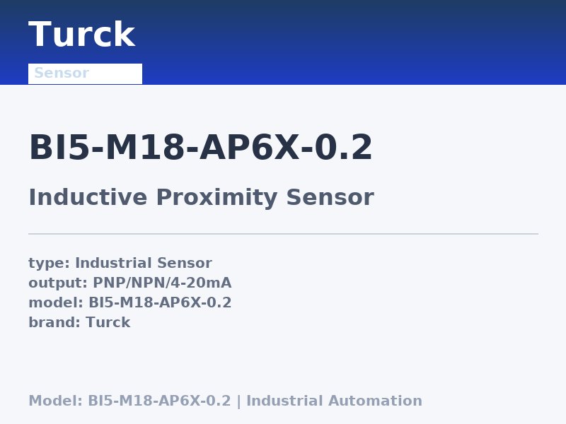 Turck BI5-M18-AP6X-0.2