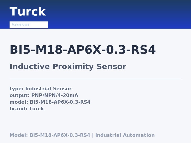Turck BI5-M18-AP6X-0.3-RS4