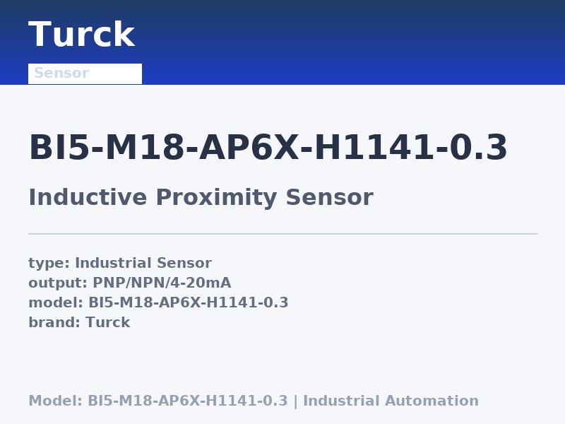 Turck BI5-M18-AP6X-H1141-0.3