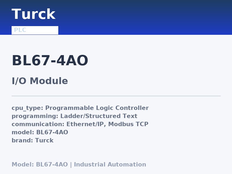 Turck BL67-4AO