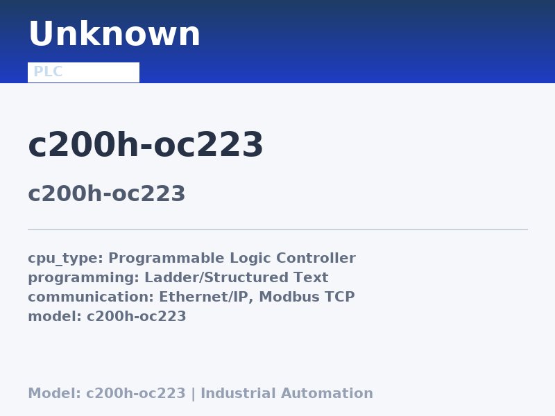 Omron C200H-OC223