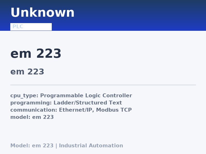 Siemens em 223