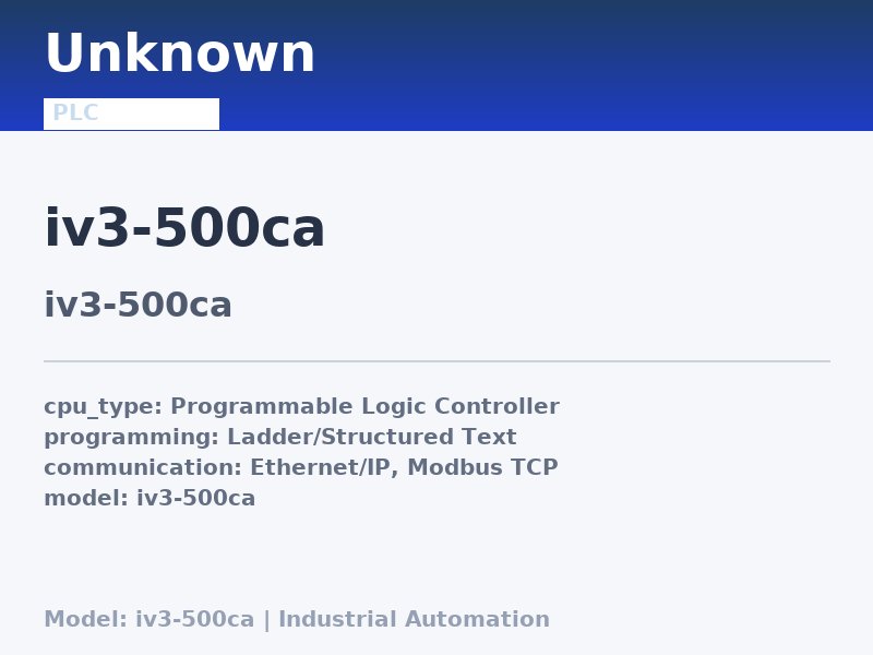 KEYENCE IV3-500CA