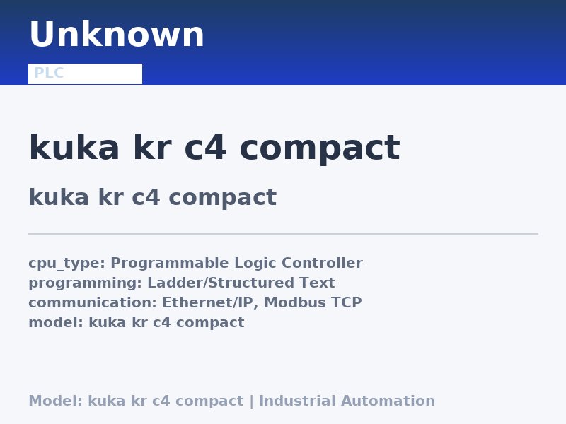 KUKA kuka kr c4 compact