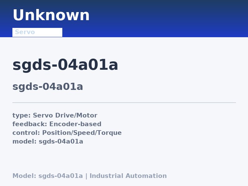 Yaskawa SGDS-04A01A
