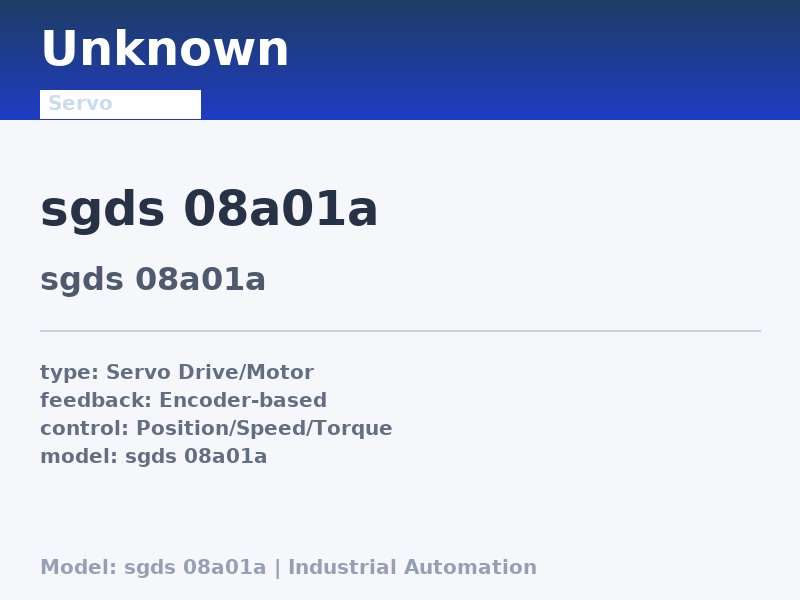 Yaskawa sgds 08a01a