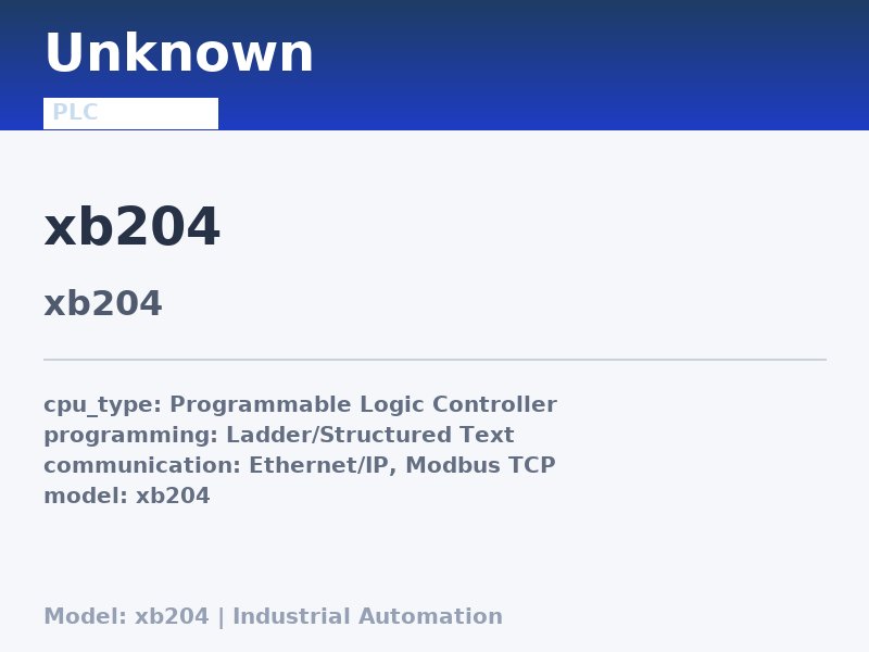 Schneider XB204