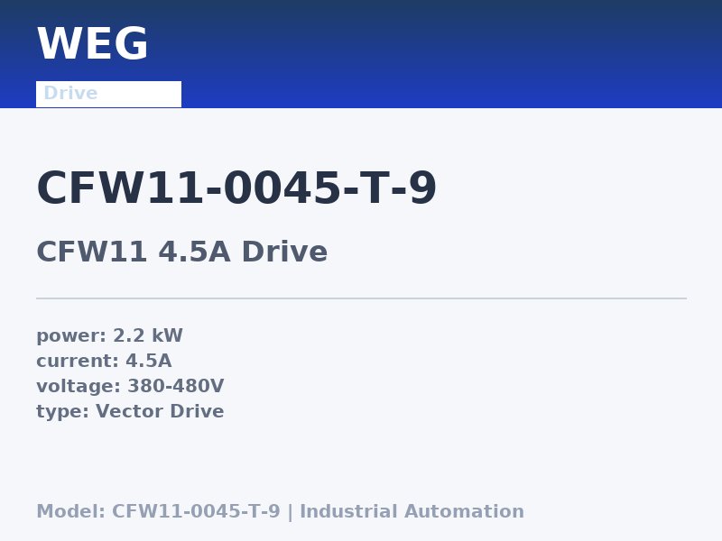 WEG CFW11-0045-T-9