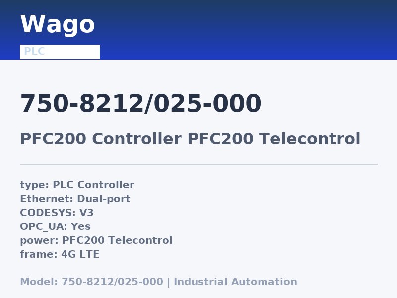 Wago 750-8212/025-000