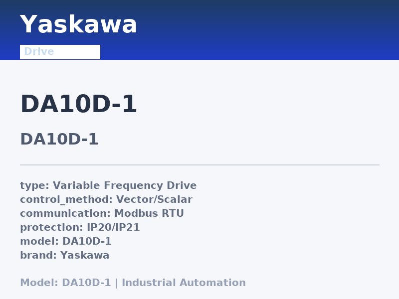 Yaskawa DA10D-1