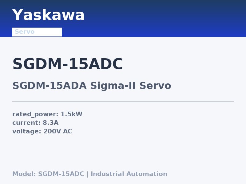 Yaskawa SGDM-15ADC