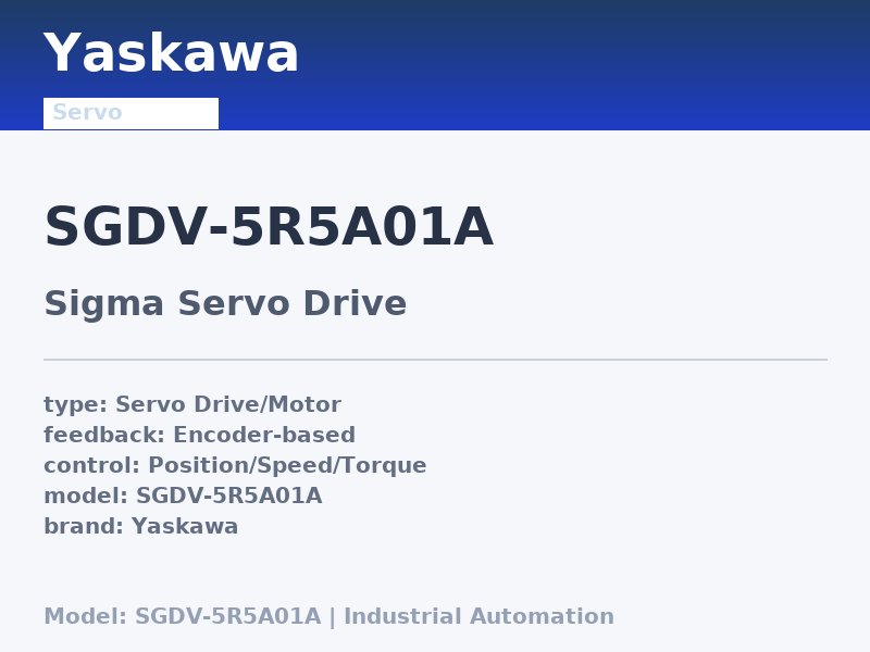 Yaskawa SGDV-5R5A01A