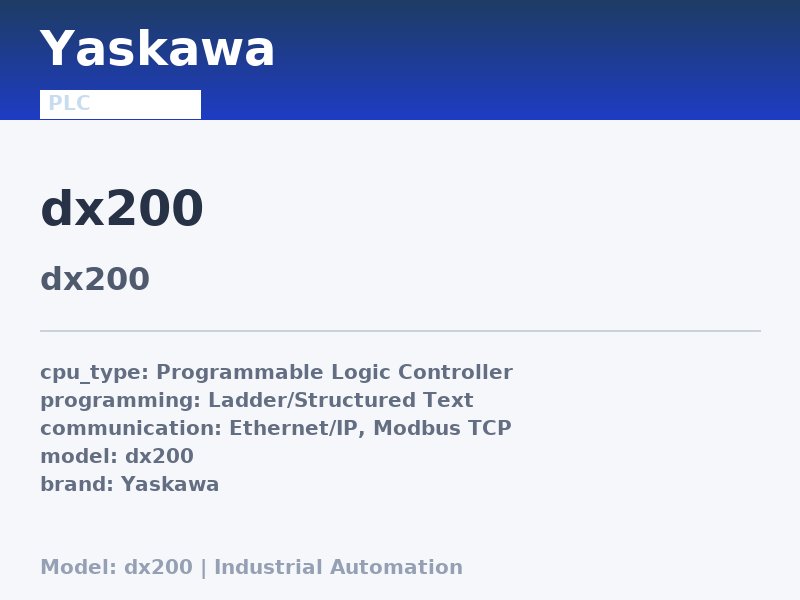 Yaskawa DX200