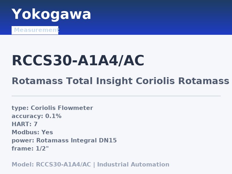 Yokogawa RCCS30-A1A4/AC