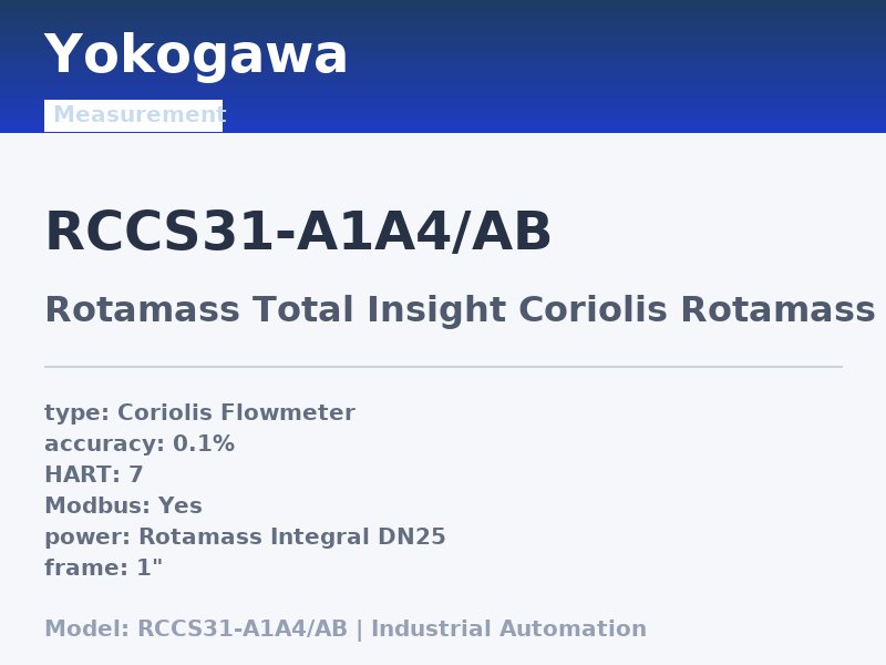 Yokogawa RCCS31-A1A4/AB